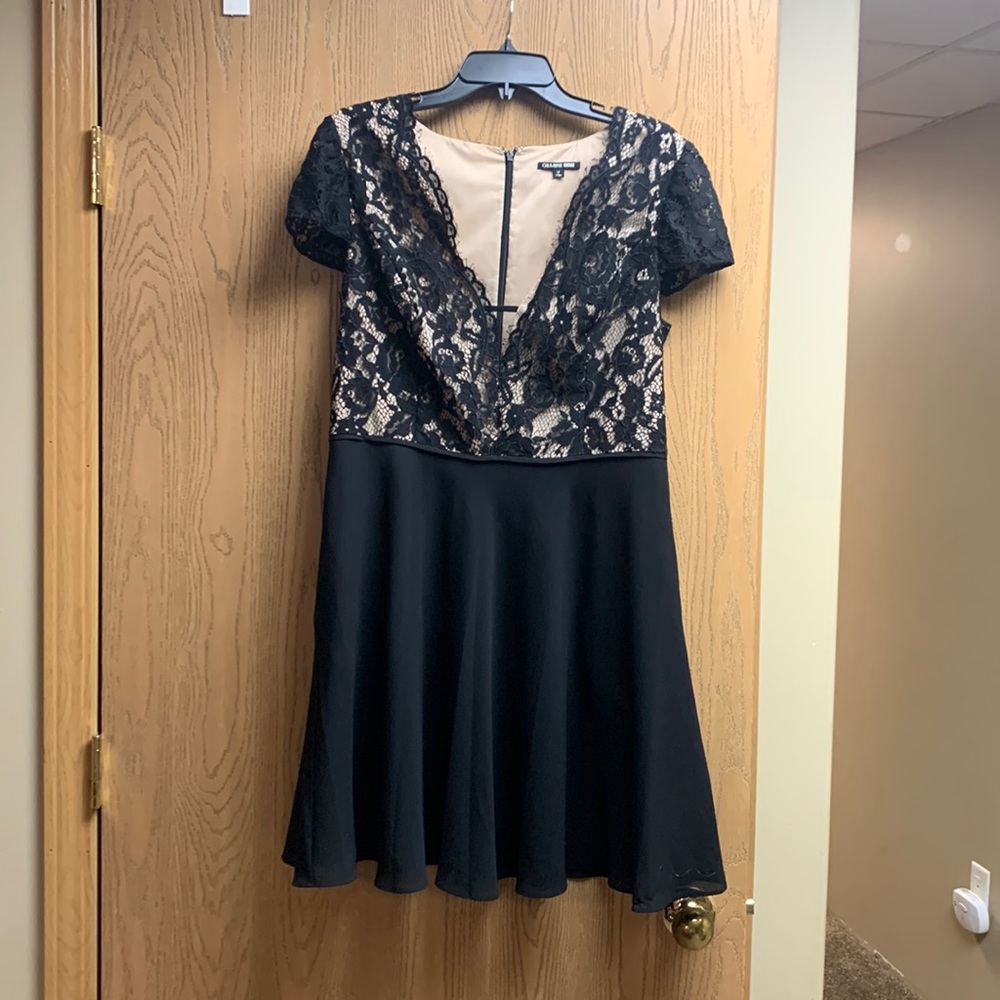 Black tan and lace size 12 dress